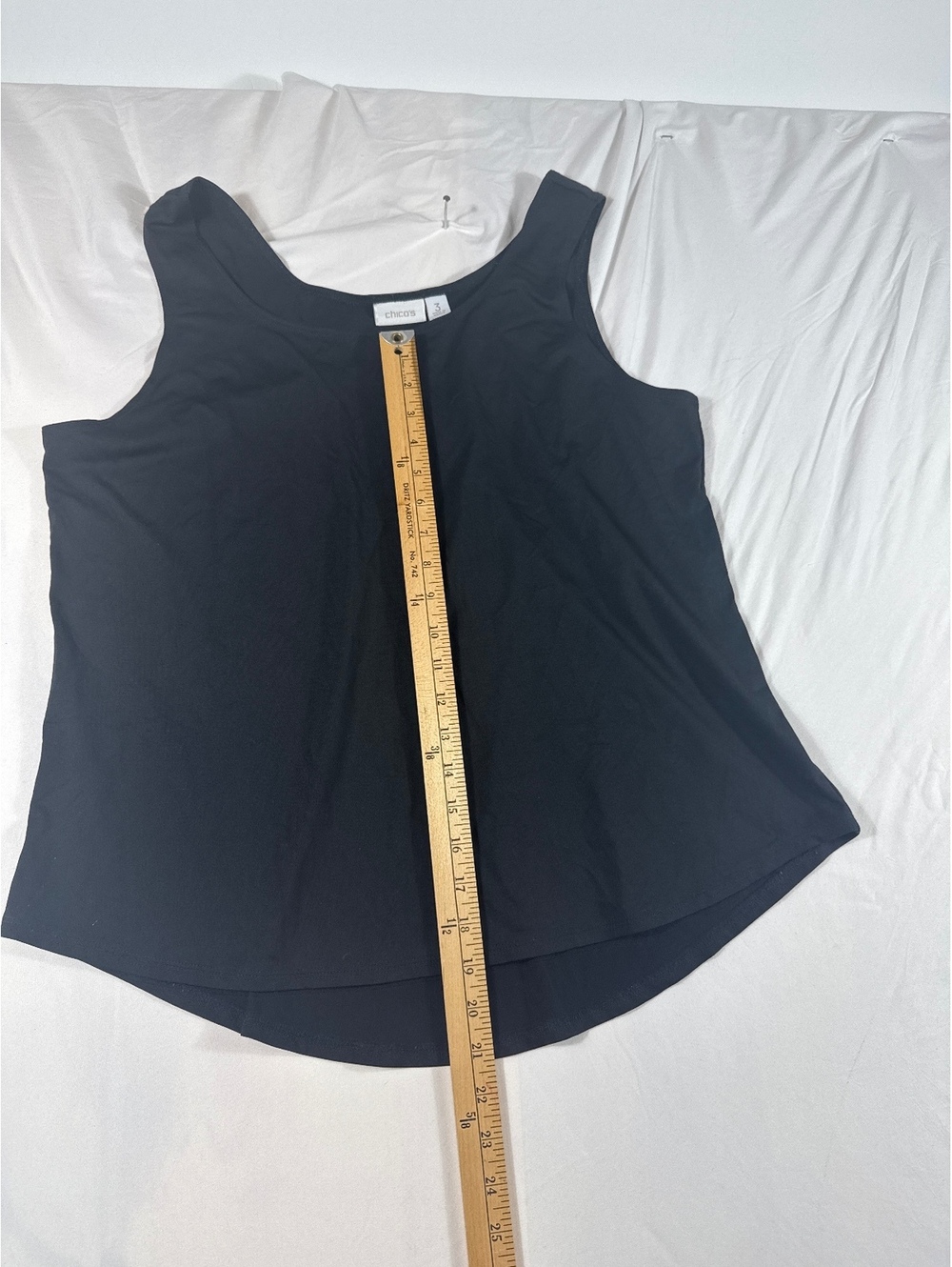 Chico’s Women’s Black Tank Top Size 3 - Picture 5 of 5